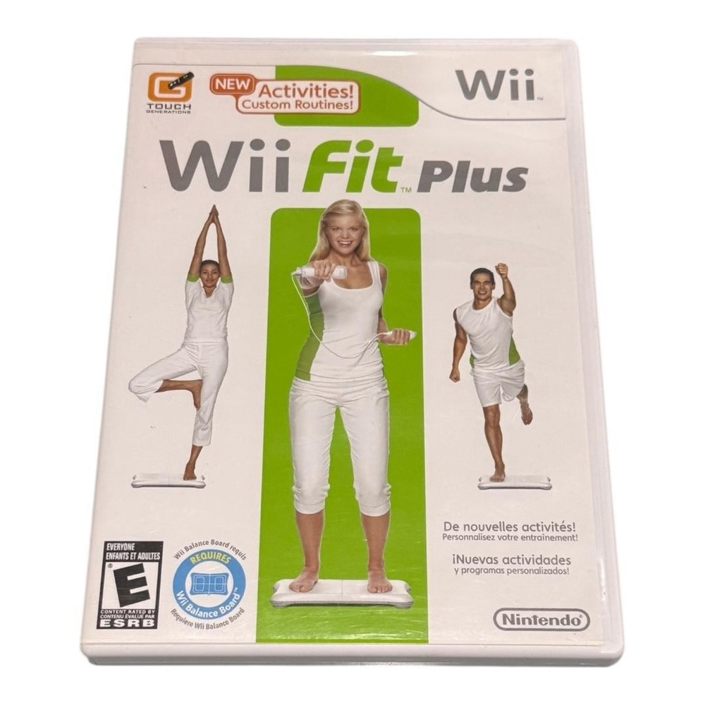 Wii Fit Plus Nintendo Wii Video Game Complete Fitness E Rated Balance Board